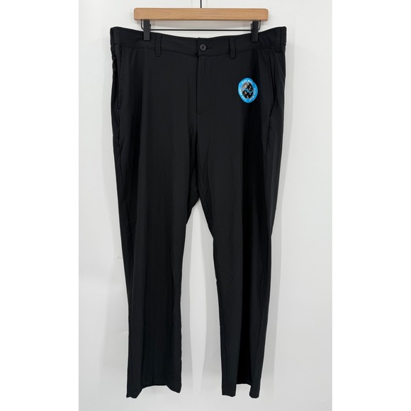 Birdie Bound Golf Pants Mens 36x30 Black Athletic Casual Lightweight NEW - Picture 1 of 10
